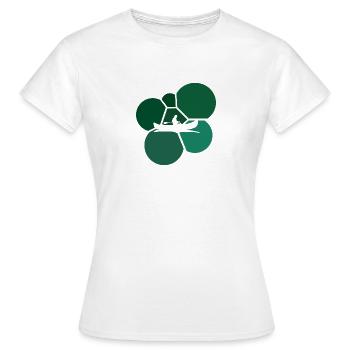 Kanu Ruder Wildwasser - Frauen T-Shirt - Weiß - Vorne - AI Model Female 172 dark (172cm)