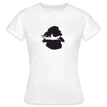 Kayak d’aviron d’eau vive - T-shirt Femme - blanc - Devant - AI Model Female 172 dark (172cm)