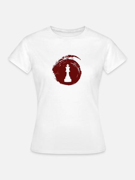 Schachbrett Schachfiguren Bischof - Frauen T-Shirt - Weiß