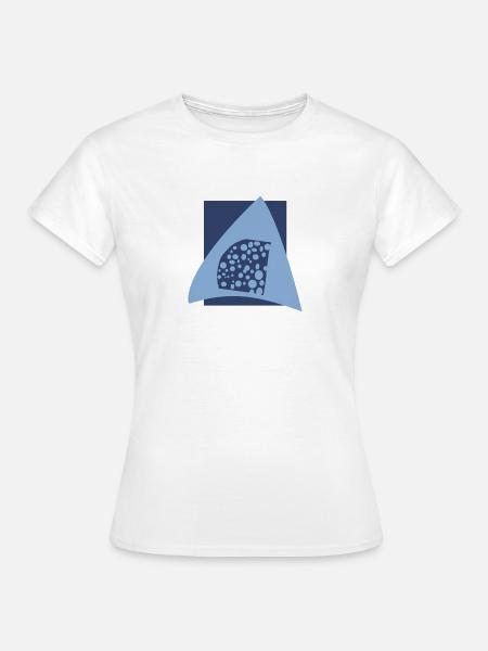 Maus Feinschmecker Burger - Frauen T-Shirt - Weiß