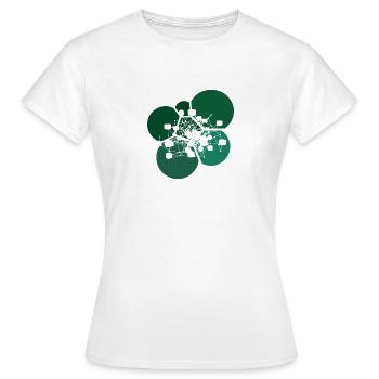 Crypto-monnaie Crypto-monnaie Bitcoin - T-shirt Femme - blanc - Devant - AI Model Female 172 dark (172cm)
