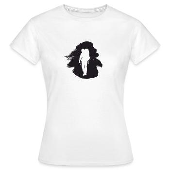 Backpack Backpack Hiking - Women's T-Shirt - white - Front - AI Model Female 172 dark (172cm)