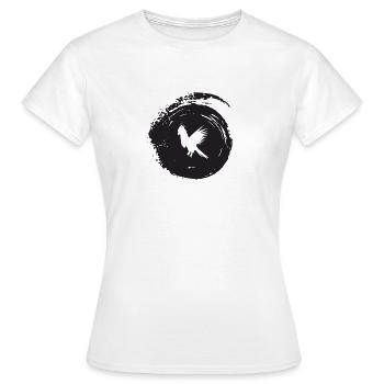 Perroquet Perroquet Cacatoès - T-shirt Femme - blanc - Devant - AI Model Female 172 dark (172cm)