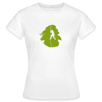 Alpinisme, Alpinisme, Escalade - T-shirt Femme - blanc - Devant - AI Model Female 172 dark (172cm)