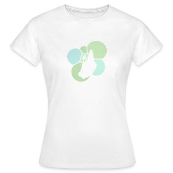 Mur d’escalade Mur d’escalade Alpes - T-shirt Femme - blanc - Devant - AI Model Female 172 dark (172cm)