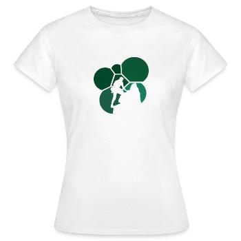 Kletterwand Kletterer Felsklettern - Frauen T-Shirt - Weiß - Vorne - AI Model Female 172 dark (172cm)