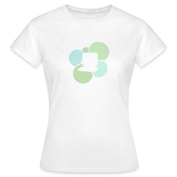 Ordinateur de travail Internet PC - T-shirt Femme - blanc - Devant - AI Model Female 172 dark (172cm)