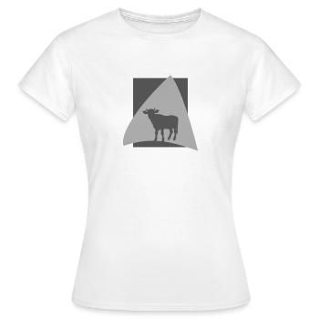 Rind Muh Landwirtschaft - Frauen T-Shirt - Weiß - Vorne - AI Model Female 172 dark (172cm)