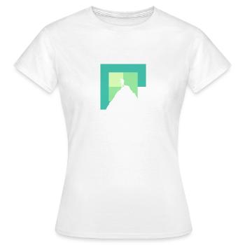 Klettern Alpen Kletterwand - Frauen T-Shirt - Weiß - Vorne - AI Model Female 172 dark (172cm)