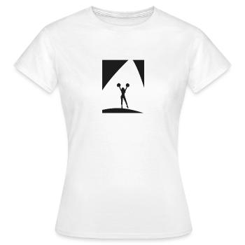 Cheerleading Cheerleader Bommel Cheerleader - Frauen T-Shirt - Weiß - Vorne - AI Model Female 172 dark (172cm)