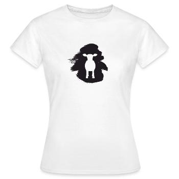 Rind Kühe Bauer - Frauen T-Shirt - Weiß - Vorne - AI Model Female 172 dark (172cm)