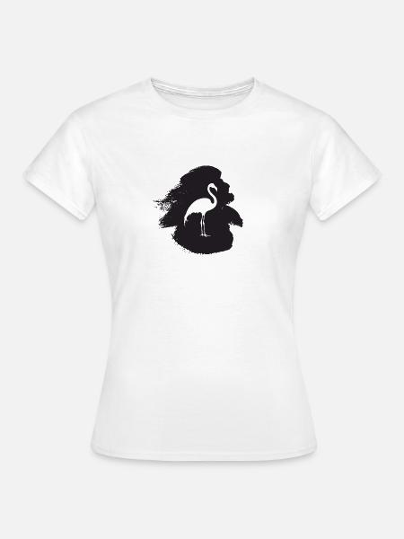 Exotisch Exotisch Flamingo - Frauen T-Shirt - Weiß