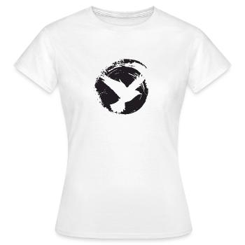 Flügel Vogelschwarm Flügel - Frauen T-Shirt - Weiß - Vorne - AI Model Female 172 dark (172cm)