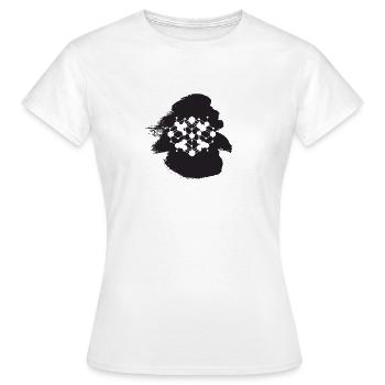 Crypto-monnaie Crypto-monnaie Blockchain - T-shirt Femme - blanc - Devant - AI Model Female 172 dark (172cm)