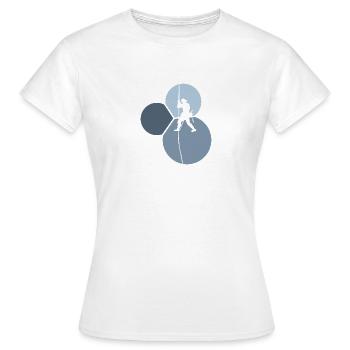 Bergsteigen Klettern Felsklettern - Frauen T-Shirt - Weiß - Vorne - AI Model Female 172 dark (172cm)