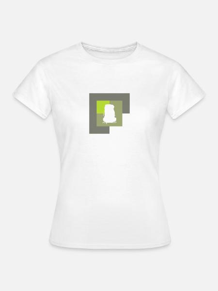 Backpacker Wanderung Pilger - Frauen T-Shirt - Weiß