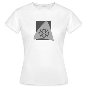 Cryptowährung Blockchain Coin - Frauen T-Shirt - Weiß - Vorne - AI Model Female 172 dark (172cm)