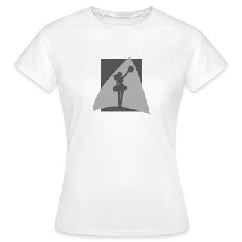 Cheerleading Cheerleader Bommel Mädchen - Frauen T-Shirt - Weiß - Vorne - AI Model Female 172 dark (172cm)