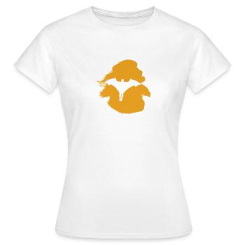 Wingsuit Fliegen Unfall Gleiter - Frauen T-Shirt - Weiß - Vorne - AI Model Female 172 dark (172cm)