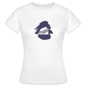 Carnival Funfair Roller Coaster - Women's T-Shirt - white - Front - AI Model Female 172 dark (172cm)