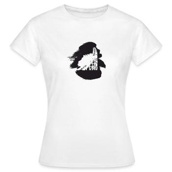 Rummel rollercoaster Achterbahn - Frauen T-Shirt - Weiß - Vorne - AI Model Female 172 dark (172cm)