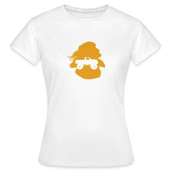 Reifen Motorsport Gelaende - Frauen T-Shirt - Weiß - Vorne - AI Model Female 172 dark (172cm)