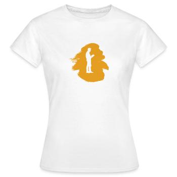 Leseratte Roman Autor - Frauen T-Shirt - Weiß - Vorne - AI Model Female 172 dark (172cm)