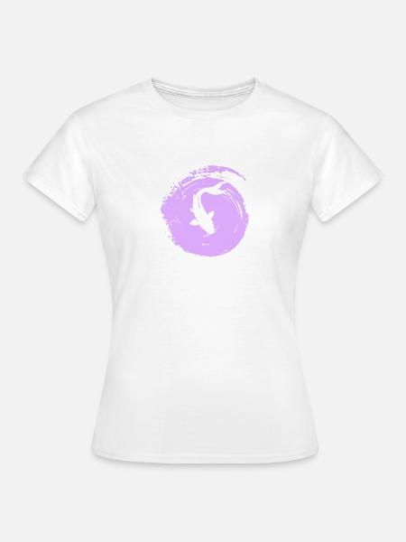 Koi Fischen Fisch - Frauen T-Shirt - Weiß