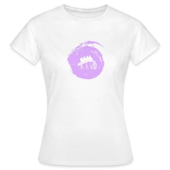 Rummel Achterbahn Maßkrug - Frauen T-Shirt - Weiß - Vorne - AI Model Female 172 dark (172cm)
