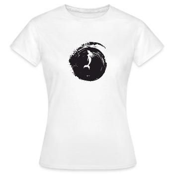 Meerjungfrau Neptun - Frauen T-Shirt - Weiß - Vorne - AI Model Female 172 dark (172cm)