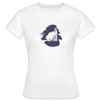 Achterbahn Festzelt rollercoaster - Frauen T-Shirt - Weiß - Vorne - AI Model Female 172 dark (172cm)