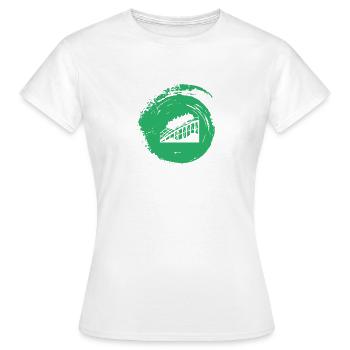 Achterbahn Maßkrug Lukas - Frauen T-Shirt - Weiß - Vorne - AI Model Female 172 dark (172cm)