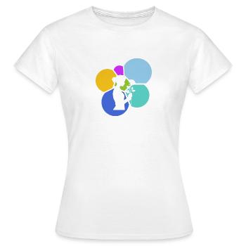 Blumenstrau Hobbygärtner Gießkanne - Frauen T-Shirt - Weiß - Vorne - AI Model Female 172 dark (172cm)