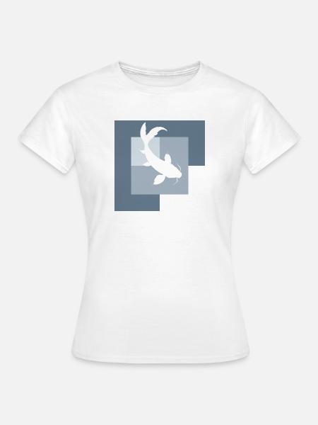 Koi Teich Fisch - Frauen T-Shirt - Weiß