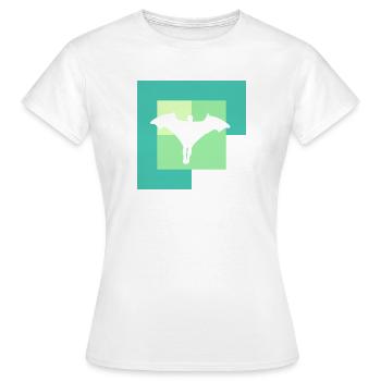 Wingsuit Gleiten - Frauen T-Shirt - Weiß - Vorne - AI Model Female 172 dark (172cm)