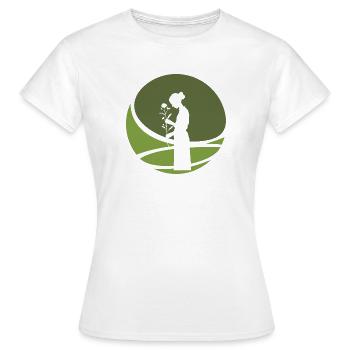 Blumenstrau Floristik - Frauen T-Shirt - Weiß - Vorne - AI Model Female 172 dark (172cm)
