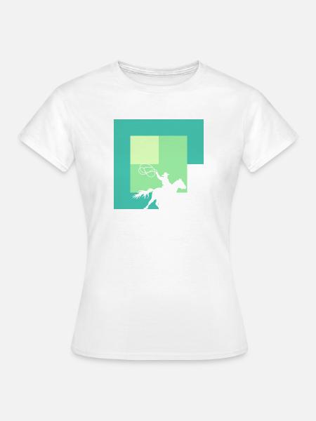 Cowboy Sattel Sheriff - Frauen T-Shirt - Weiß