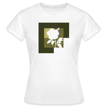 Arrosoir Fleuristerie - T-shirt Femme - blanc - Devant - AI Model Female 172 dark (172cm)