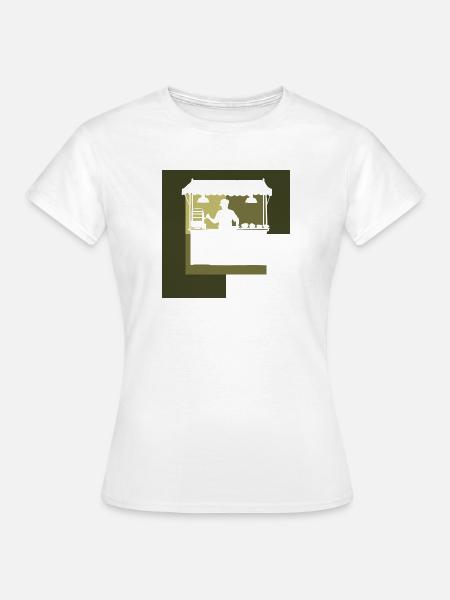 Imbiss Burger - Frauen T-Shirt - Weiß