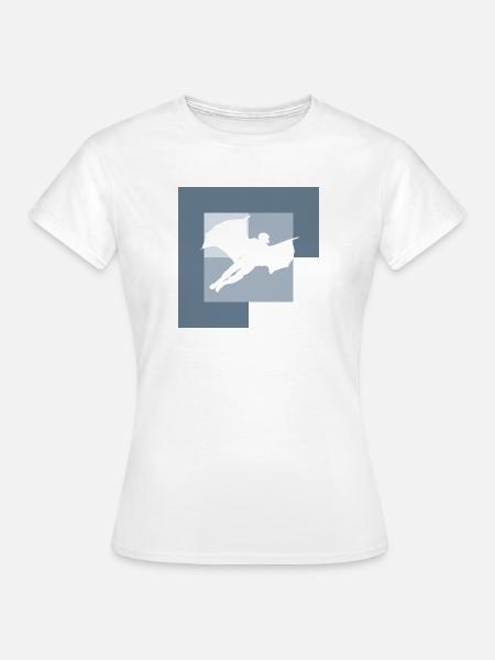 Wingsuit Base Jumping Anzug - Frauen T-Shirt - Weiß