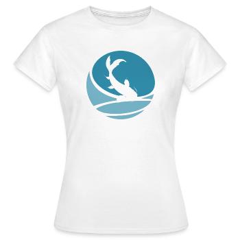 Koi Fisch Japan - Frauen T-Shirt - Weiß - Vorne - AI Model Female 172 dark (172cm)