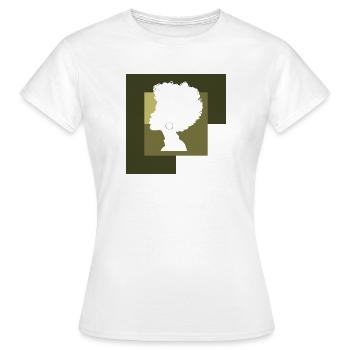 Soul Afro - T-shirt Femme - blanc - Devant - AI Model Female 172 dark (172cm)