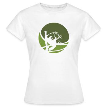 Faultier Müdigkeit Chill - Frauen T-Shirt - Weiß - Vorne - AI Model Female 172 dark (172cm)