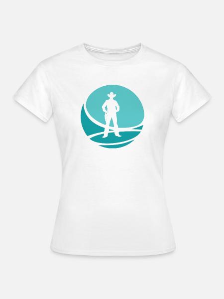 Cowboy Western - Frauen T-Shirt - Weiß