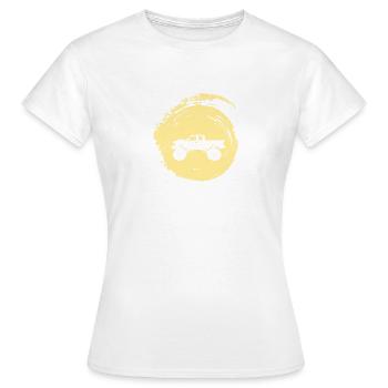 Monster Truck Véhicules tout-terrain Conducteur hors route - T-shirt Femme - blanc - Devant - AI Model Female 172 dark (172cm)