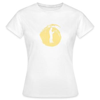 Lesen Writing Buch - Frauen T-Shirt - Weiß - Vorne - AI Model Female 172 dark (172cm)