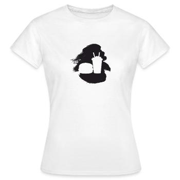 Burger Snack Meal - Women's T-Shirt - white - Front - AI Model Female 172 dark (172cm)
