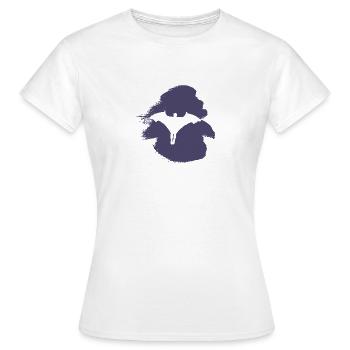 Wingsuit Flying Base Jump - T-shirt Femme - blanc - Devant - AI Model Female 172 dark (172cm)