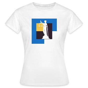 Gericht Versicherung - Frauen T-Shirt - Weiß - Vorne - AI Model Female 172 dark (172cm)
