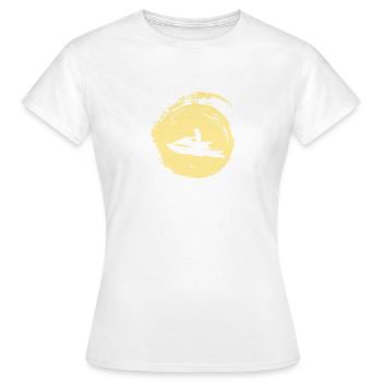 Jet Ski Bateau à moteur Wakeskate - T-shirt Femme - blanc - Devant - AI Model Female 172 dark (172cm)